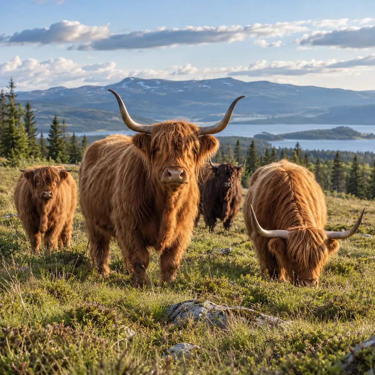 Høylandsfe fra Golsfjellet